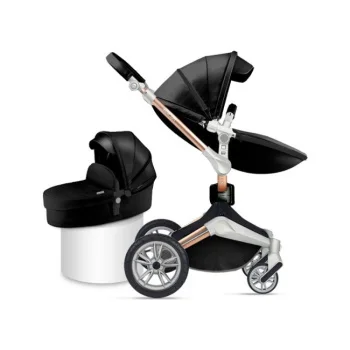 Hot Mom kolica za bebe 2u1 black Hot Mom kolica za bebe 2u1 black